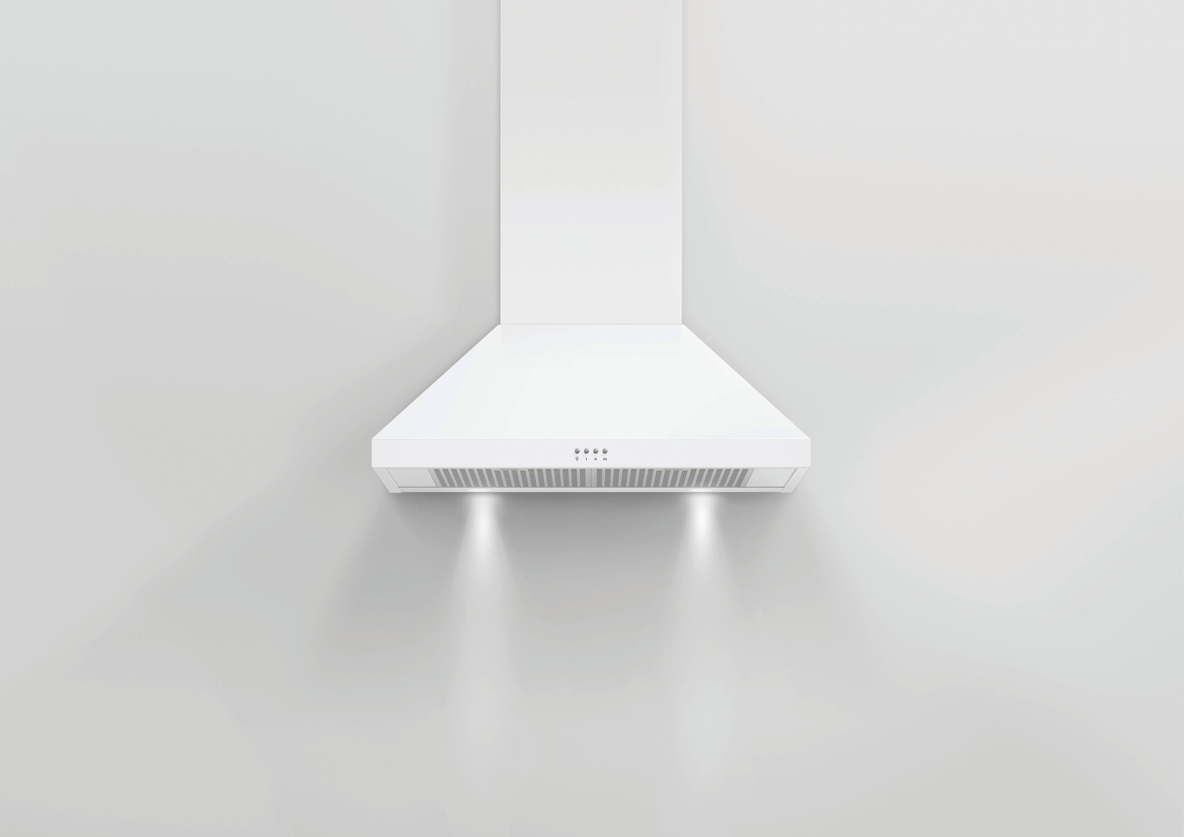 Alt View 14. Fisher & Paykel - 30" Convertible Range Hood - White.