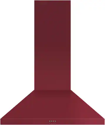 Front. Fisher & Paykel - 36" Convertible Range Hood - Red.
