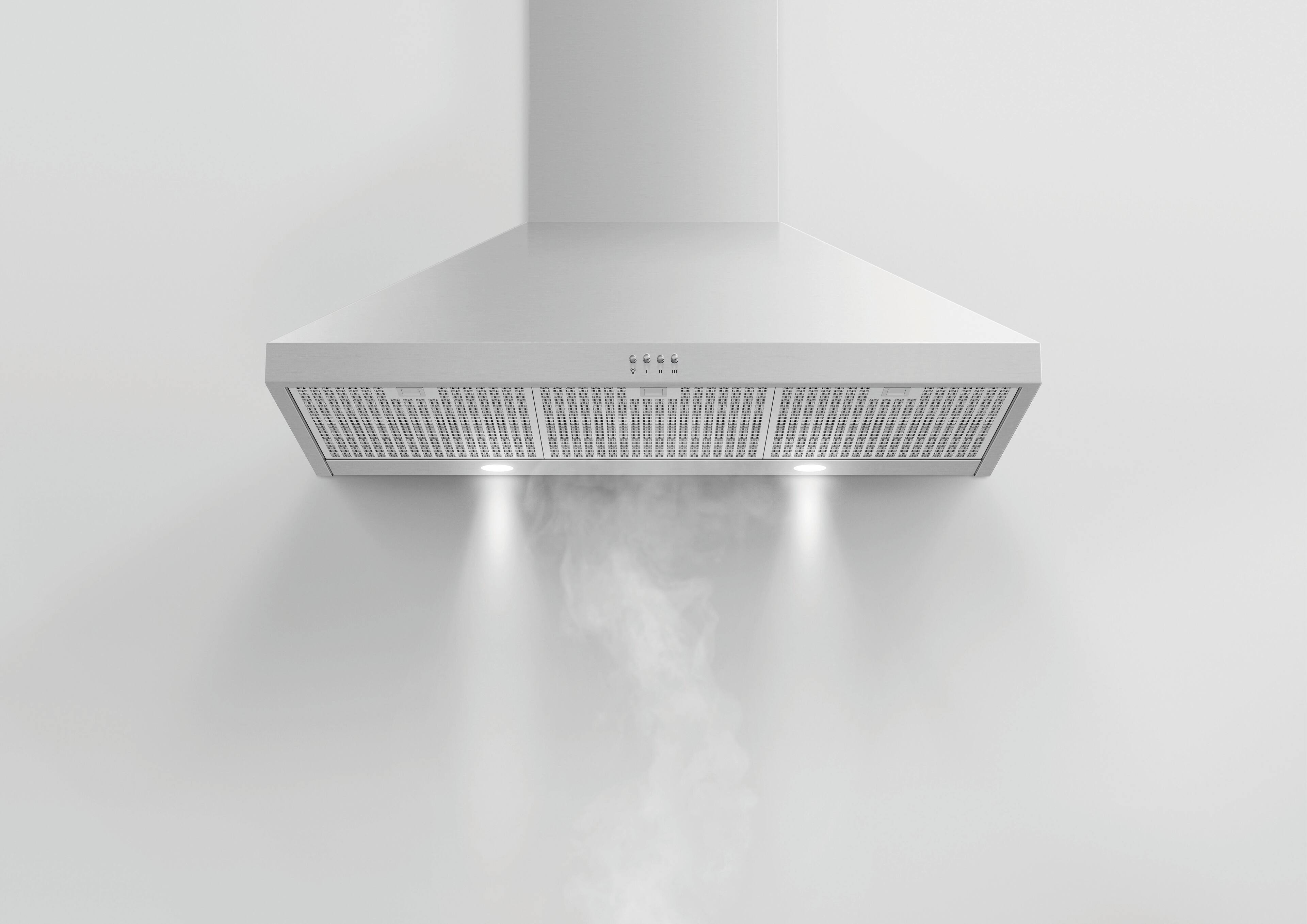 Alt View 14. Fisher & Paykel - 36" Convertible Range Hood - Silver.