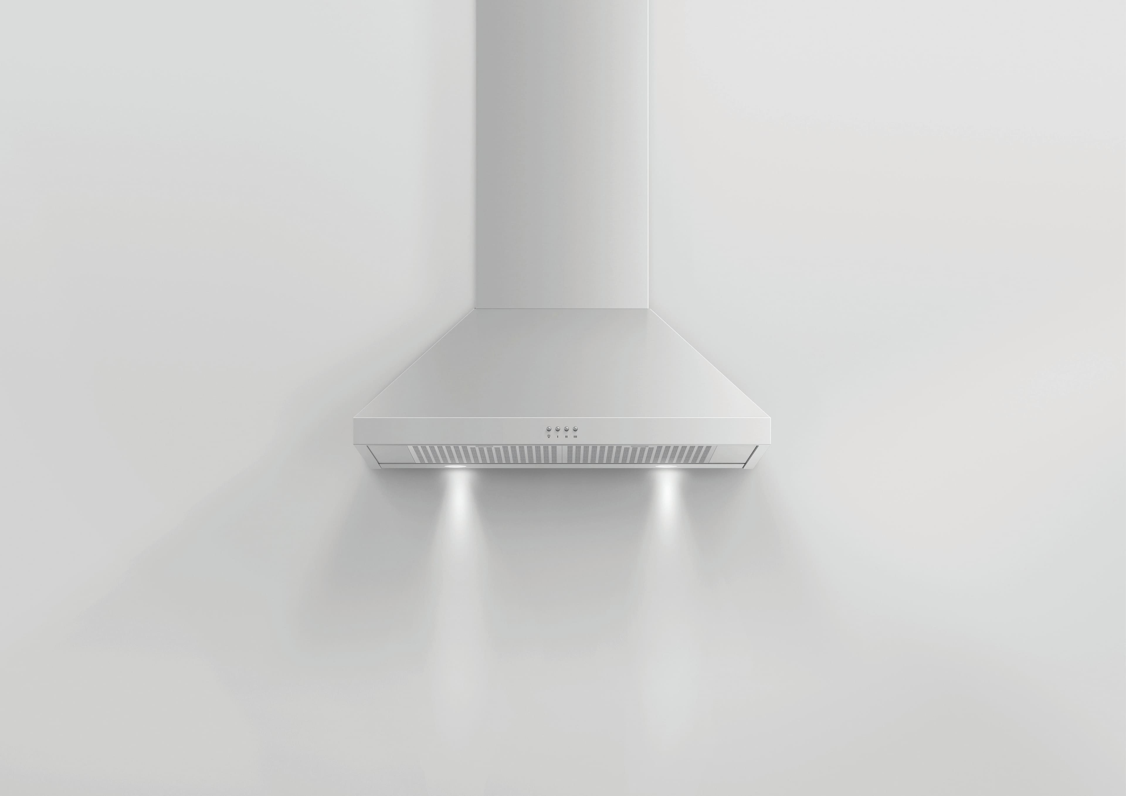 Alt View 13. Fisher & Paykel - 30" Convertible Range Hood - Silver.