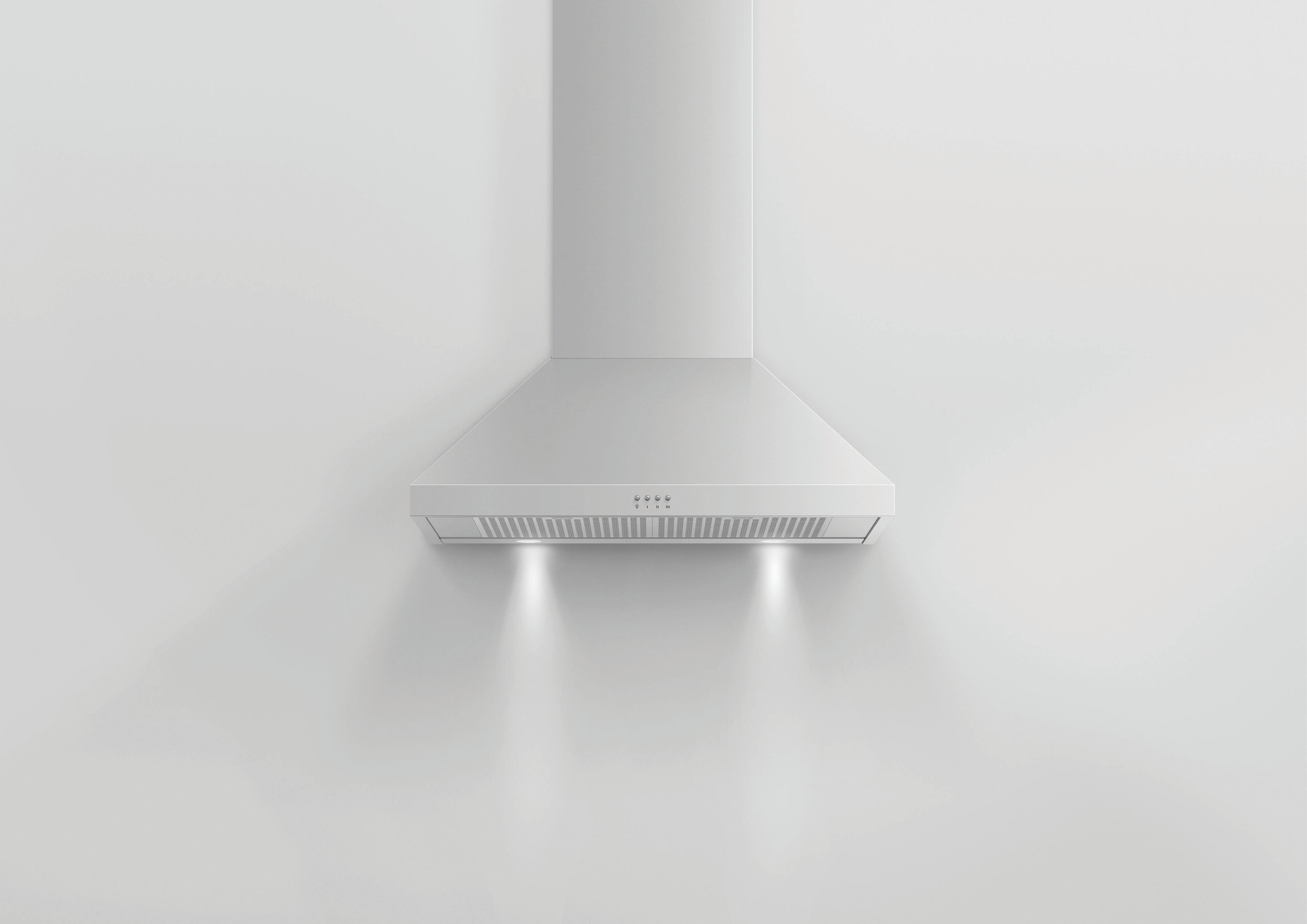 Alt View 13. Fisher & Paykel - 30" Convertible Range Hood - Silver.