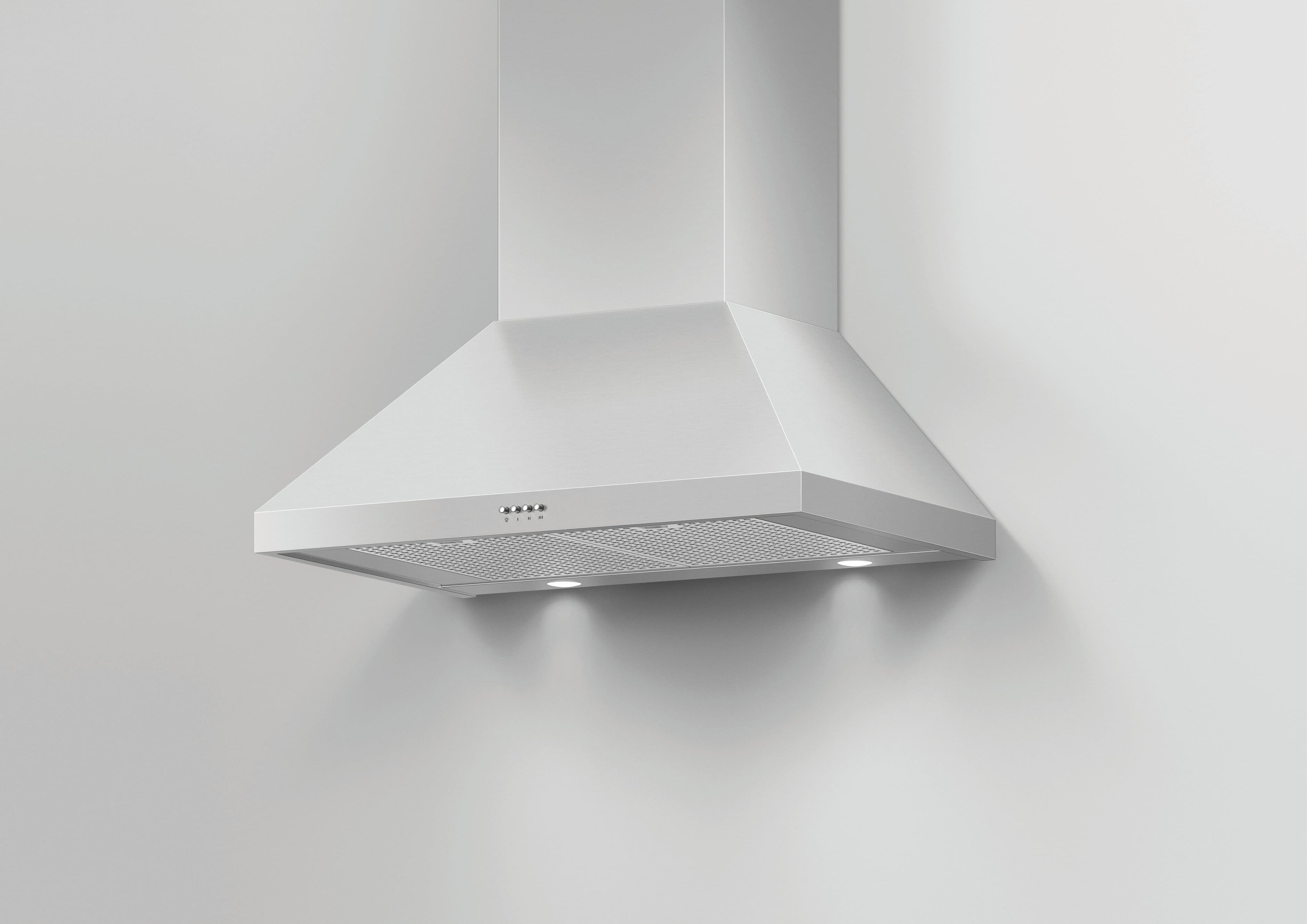 Alt View 14. Fisher & Paykel - 30" Convertible Range Hood - Silver.