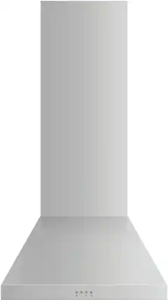 Front. Fisher & Paykel - 24" Convertible Range Hood - Silver.