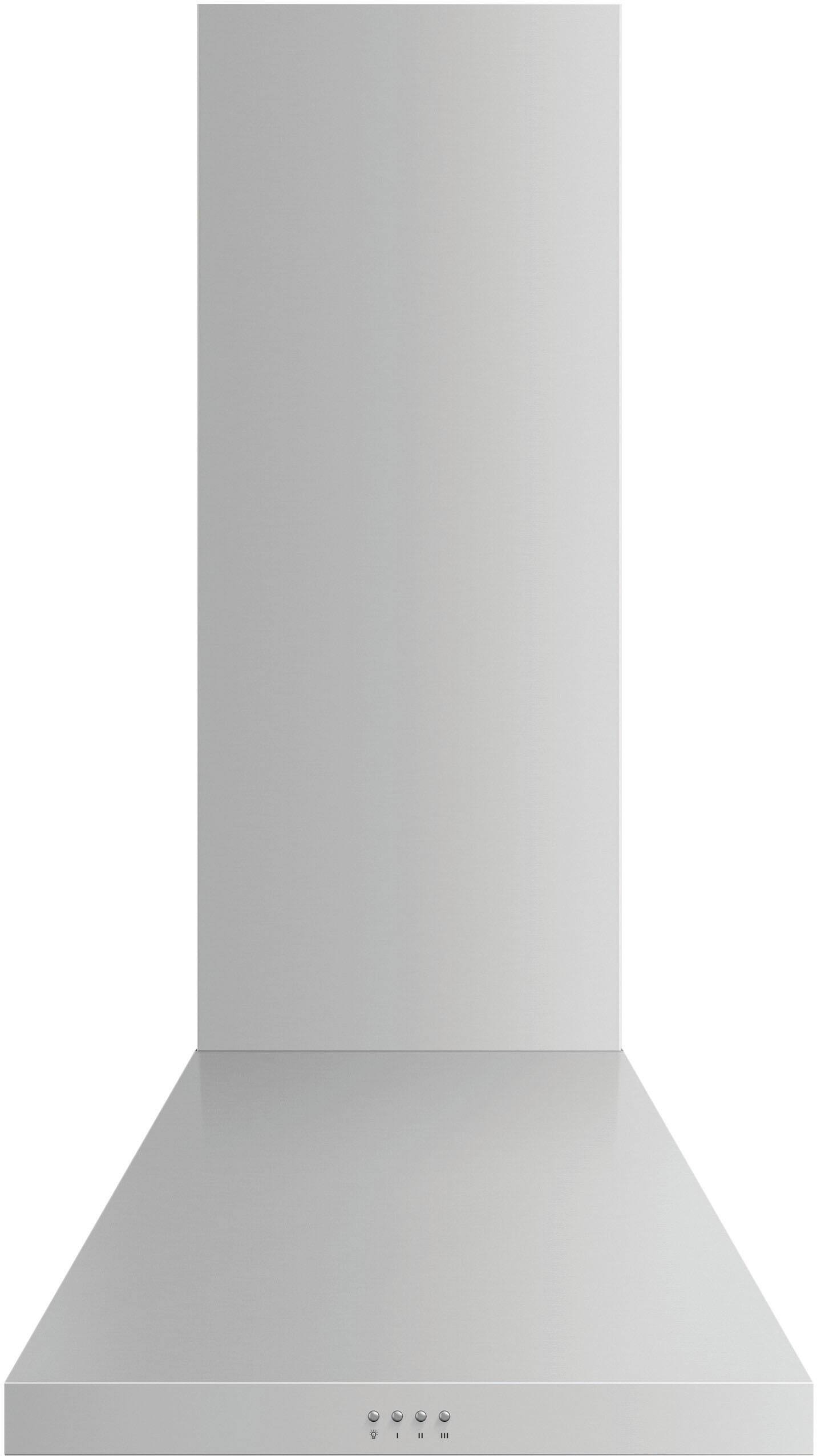 Front. Fisher & Paykel - 24" Convertible Range Hood - Silver.