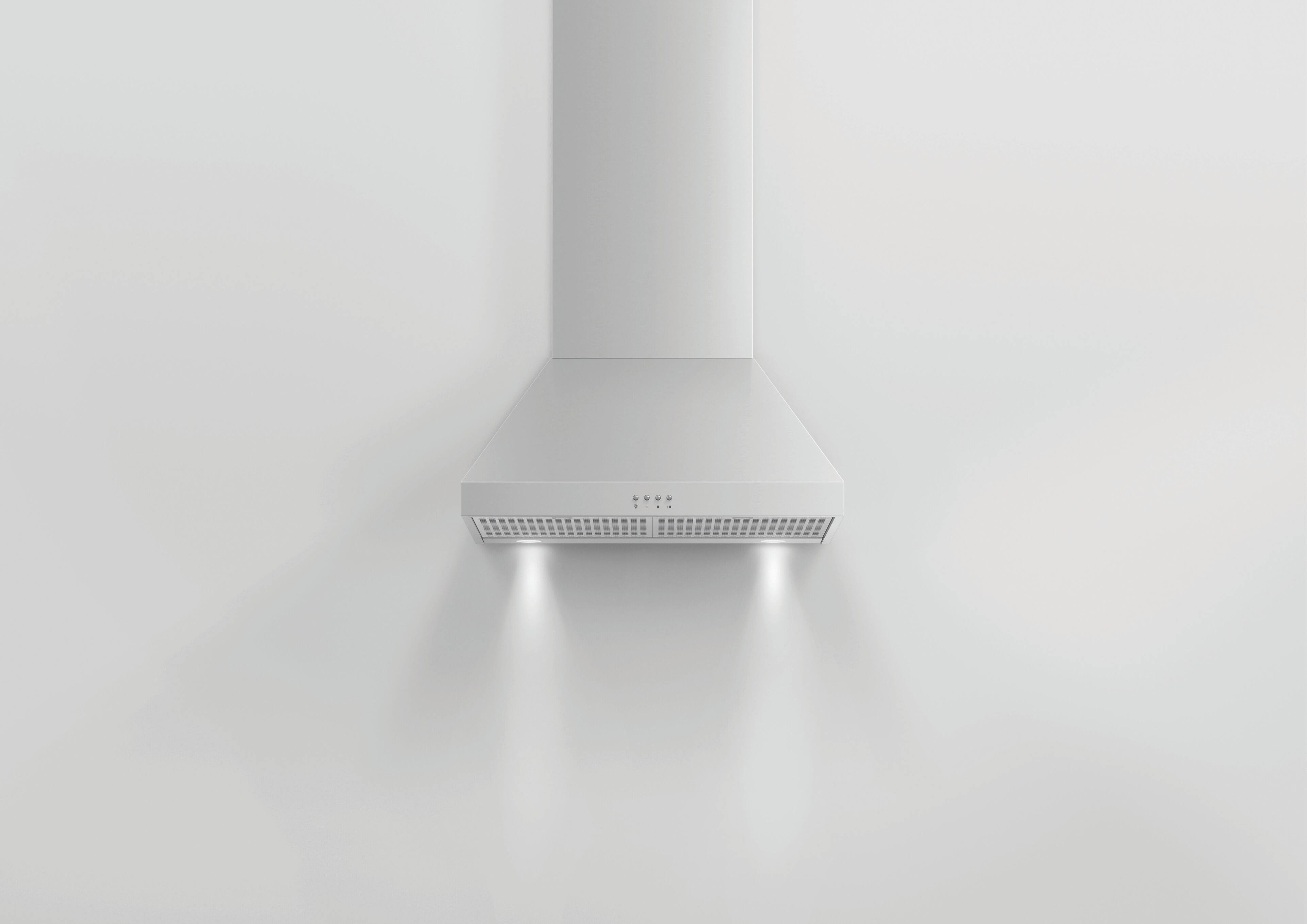 Alt View 13. Fisher & Paykel - 24" Convertible Range Hood - Silver.