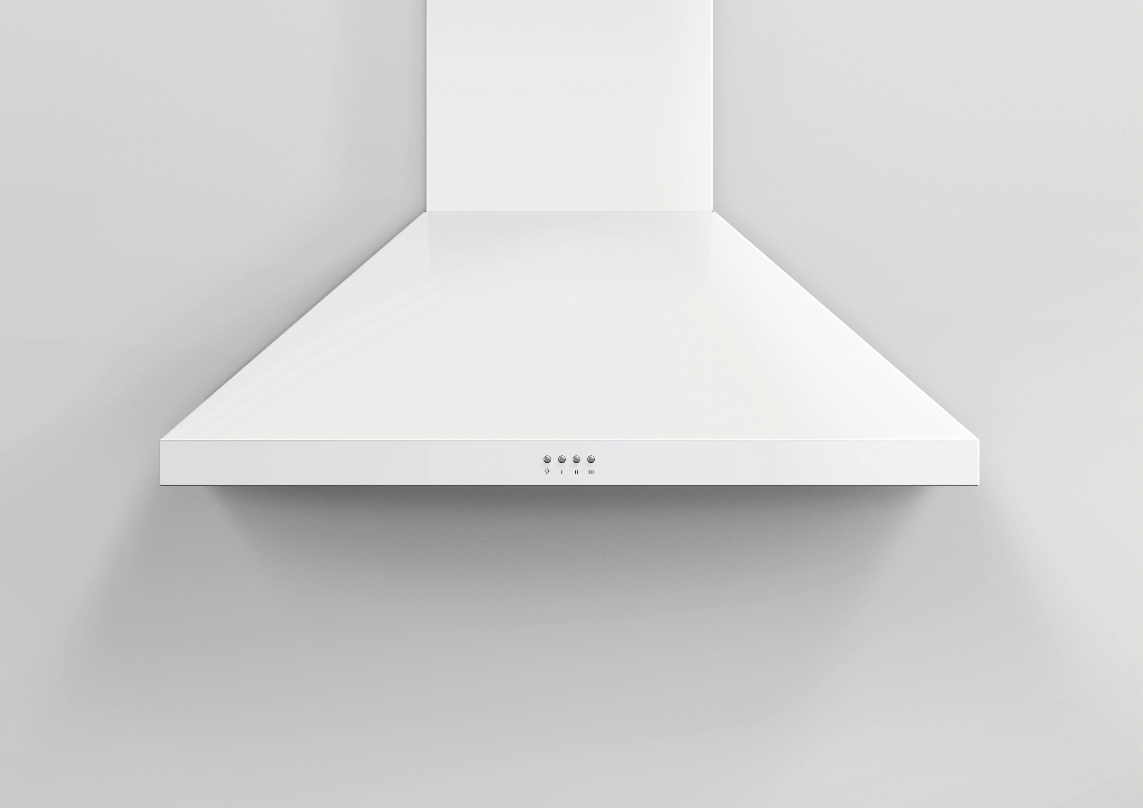 Alt View 12. Fisher & Paykel - 36" Convertible Range Hood - White.