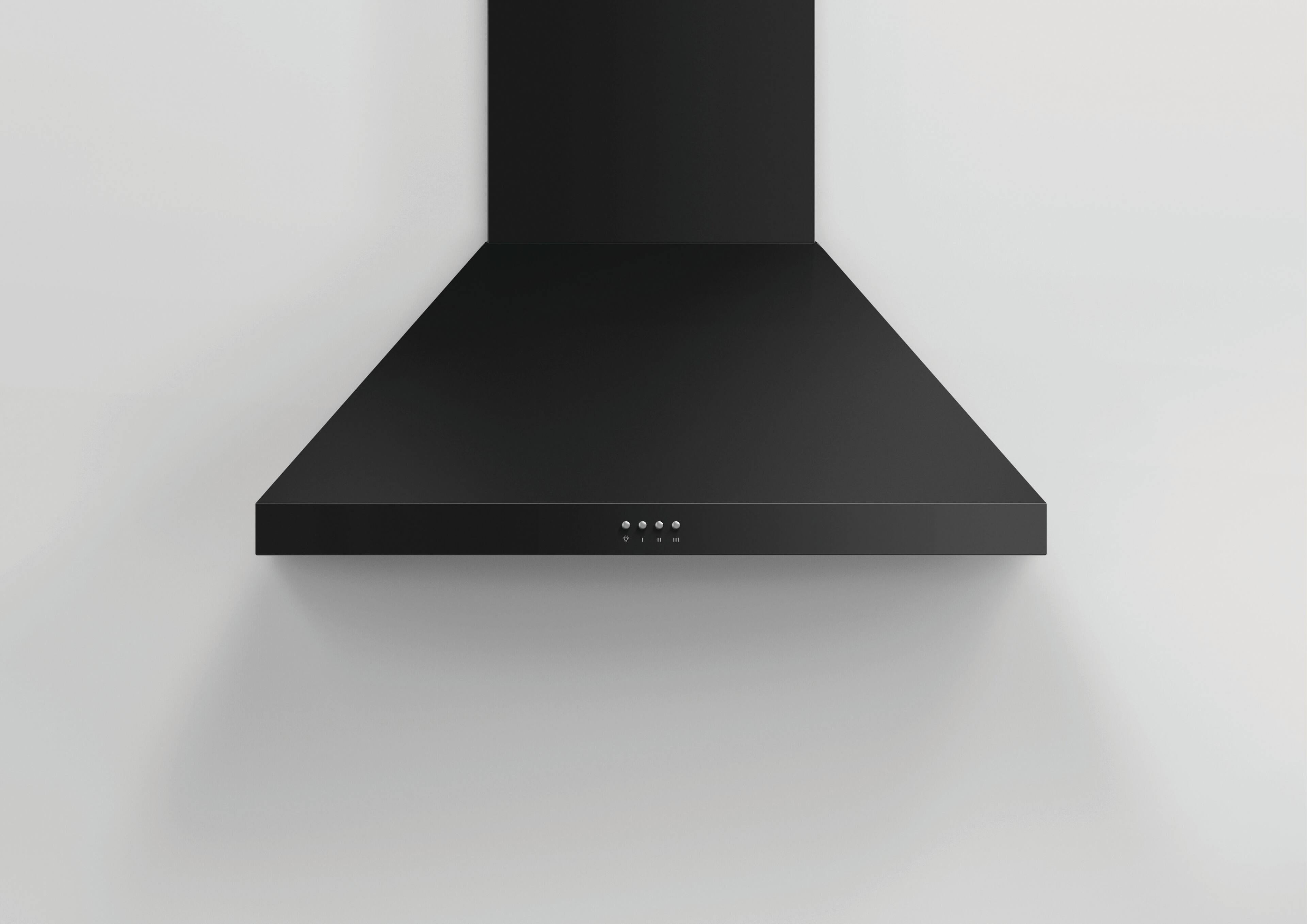 Alt View 11. Fisher & Paykel - 30" Convertible Range Hood - Black.