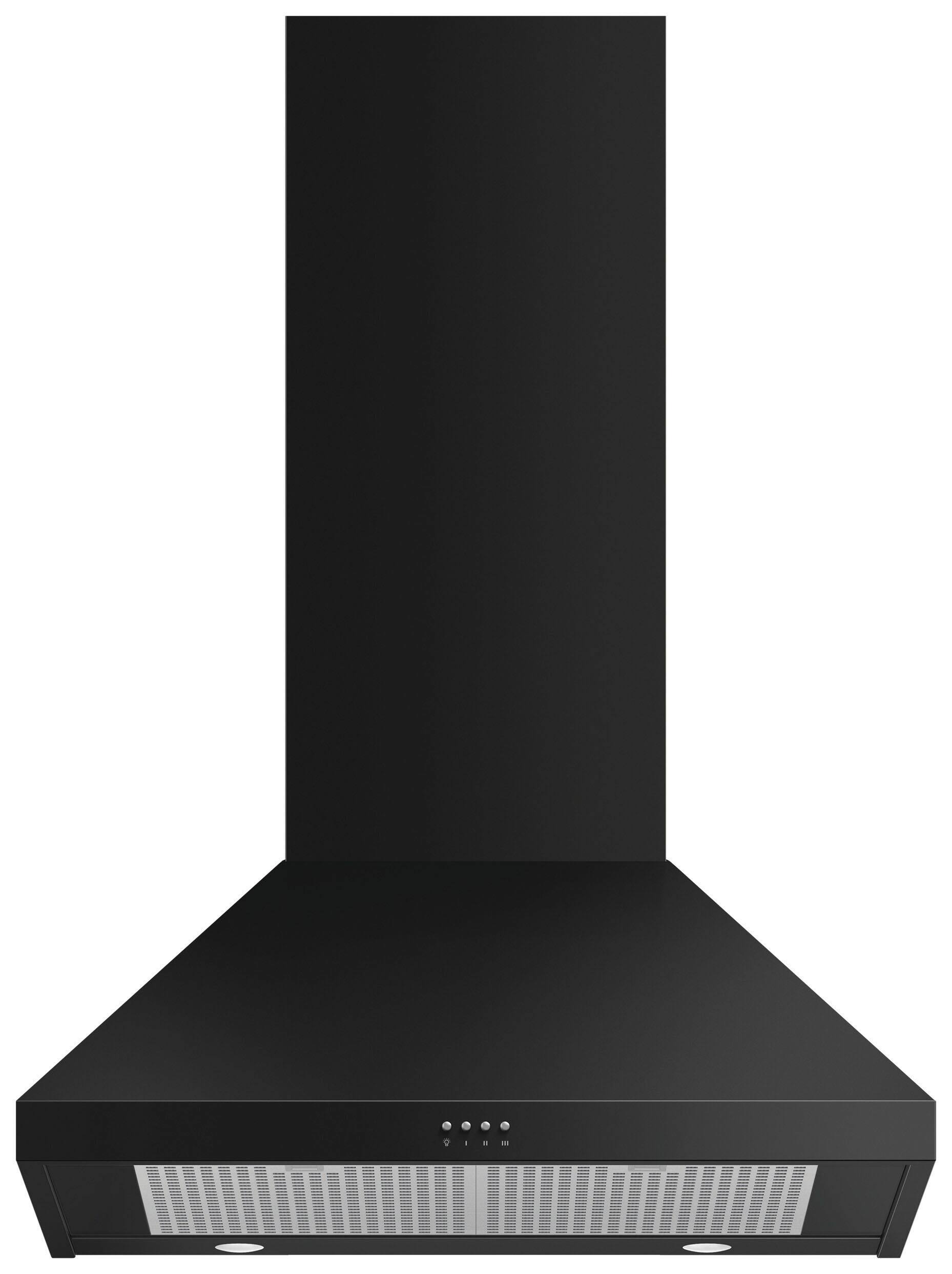 Alt View 12. Fisher & Paykel - 30" Convertible Range Hood - Black.