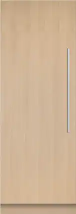 Fisher & Paykel - 16.3 Cu. Ft. Column Refrigerator with Water Dispenser - Custom Panel Ready