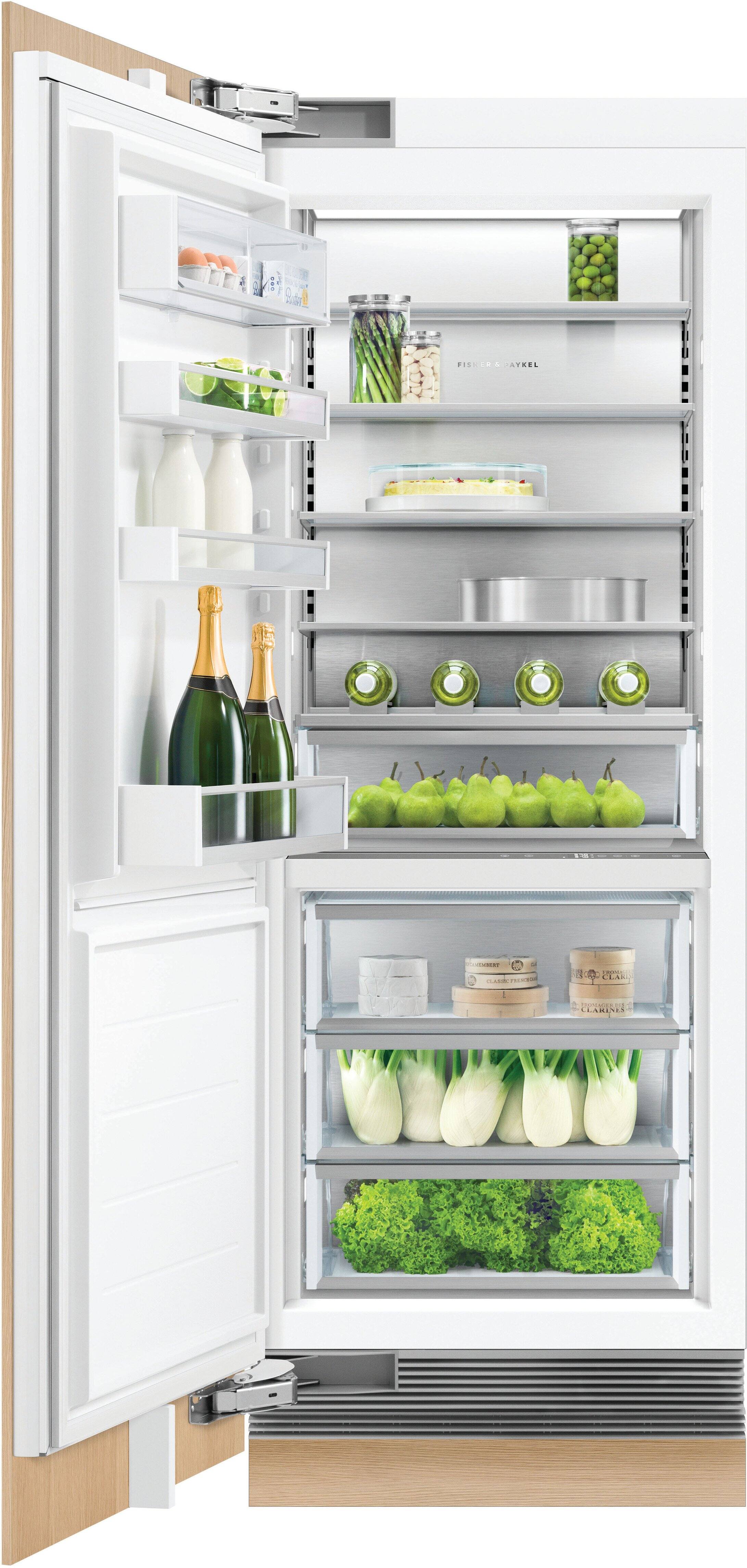 Alt View 12. Fisher & Paykel - 16.3 Cu. Ft. Column Refrigerator with Water Dispenser - Custom Panel Ready.
