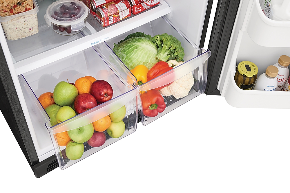 Best Buy: Frigidaire 20.5 Cu. Ft. Top-Freezer Refrigerator Black FRTD2021AB