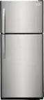Front. Frigidaire - 20.5 Cu. Ft. Top-Freezer Refrigerator - Stainless Steel.