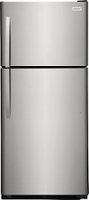 Frigidaire - 20.5 Cu. Ft. Top-Freezer Refrigerator - Stainless Steel - Front_Zoom