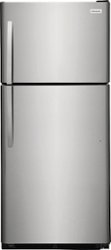 Frigidaire - 20.5 Cu. Ft. Top-Freezer Refrigerator - Stainless steel - Front_Zoom
