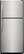 Front. Frigidaire - 20.5 Cu. Ft. Top-Freezer Refrigerator - Stainless Steel.