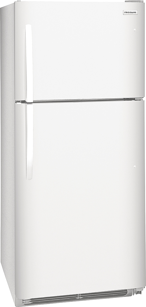 Angle View: Frigidaire - 20.5 Cu. Ft. Top-Freezer Refrigerator - White