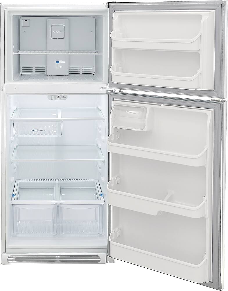 Alt View 2. Frigidaire - 20.5 Cu. Ft. Top-Freezer Refrigerator - White.