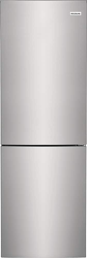 Front. Frigidaire - 11.5 Cu. Ft. Bottom-Freezer Refrigerator - Brushed Steel.