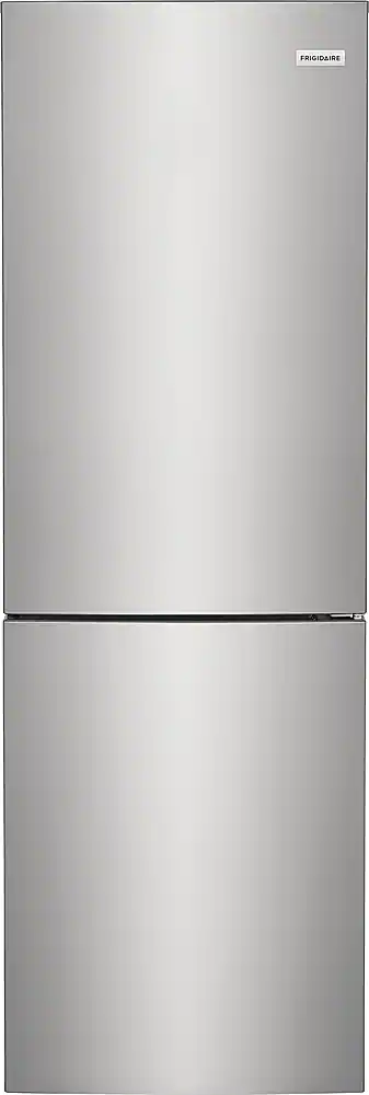 Front. Frigidaire - 11.5 Cu. Ft. Bottom-Freezer Refrigerator - Brushed Steel.