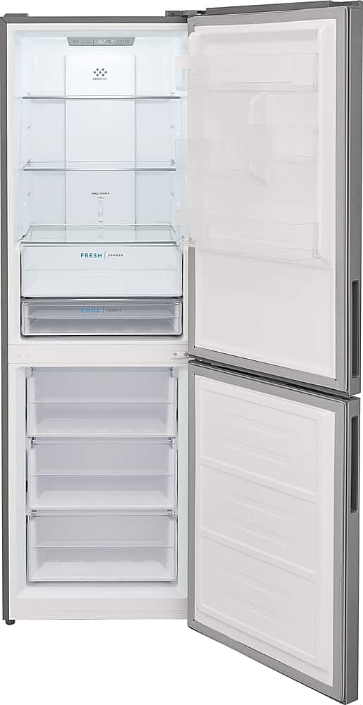 Alt View 11. Frigidaire - 11.5 Cu. Ft. Bottom-Freezer Refrigerator - Brushed Steel.