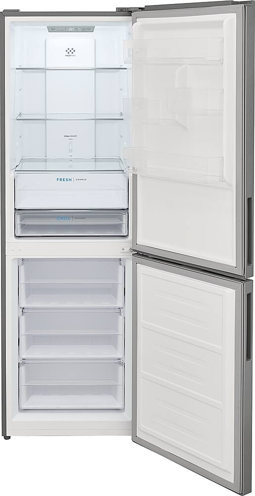 Alt View 11. Frigidaire - 11.5 Cu. Ft. Bottom-Freezer Refrigerator - Brushed Steel.