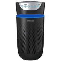 HoMedics - TotalClean 5-in-1 Tower Air Purifier - Black - Front_Zoom