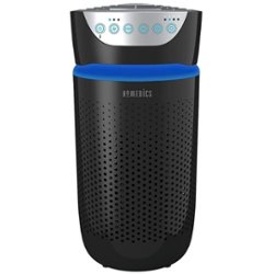 Homedics - 5-in-1 Hepa Air Purifier with UV-C Technology for Small Rooms - Black - Front_Zoom