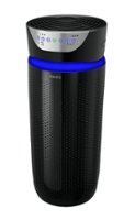 HoMedics - TotalClean Deluxe 5-in-1 Tower Air Purifier - Black - Front_Zoom