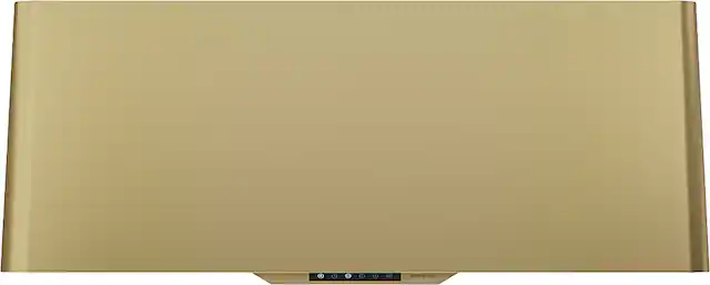 Front. Zephyr - Mesa 36 in. Shell Only Wall Mount Range Hood with LED Lights - Satin Gold.
