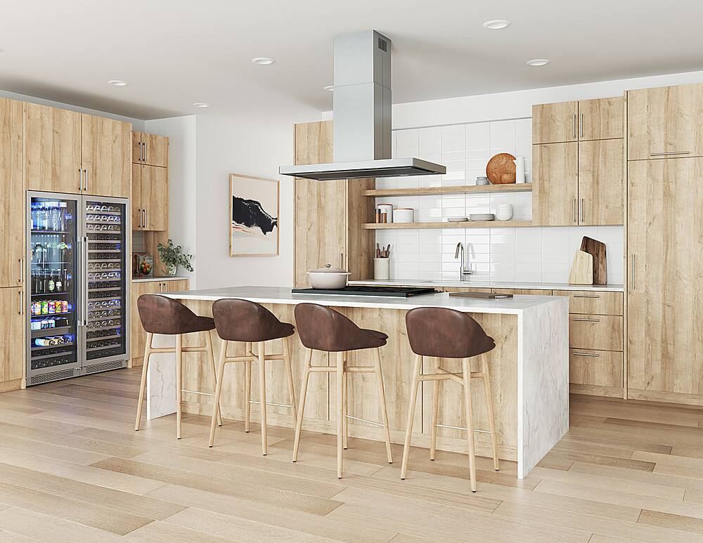 Alt View 13. Zephyr - Vista 42 in. Shell Only Island Mount Range Hood with LED Lights - Stainless Steel.