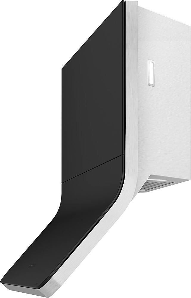 Angle View: Zephyr - Horizon 90 cm. Convertible Wall Mount Range Hood with LED Lights - Matte black