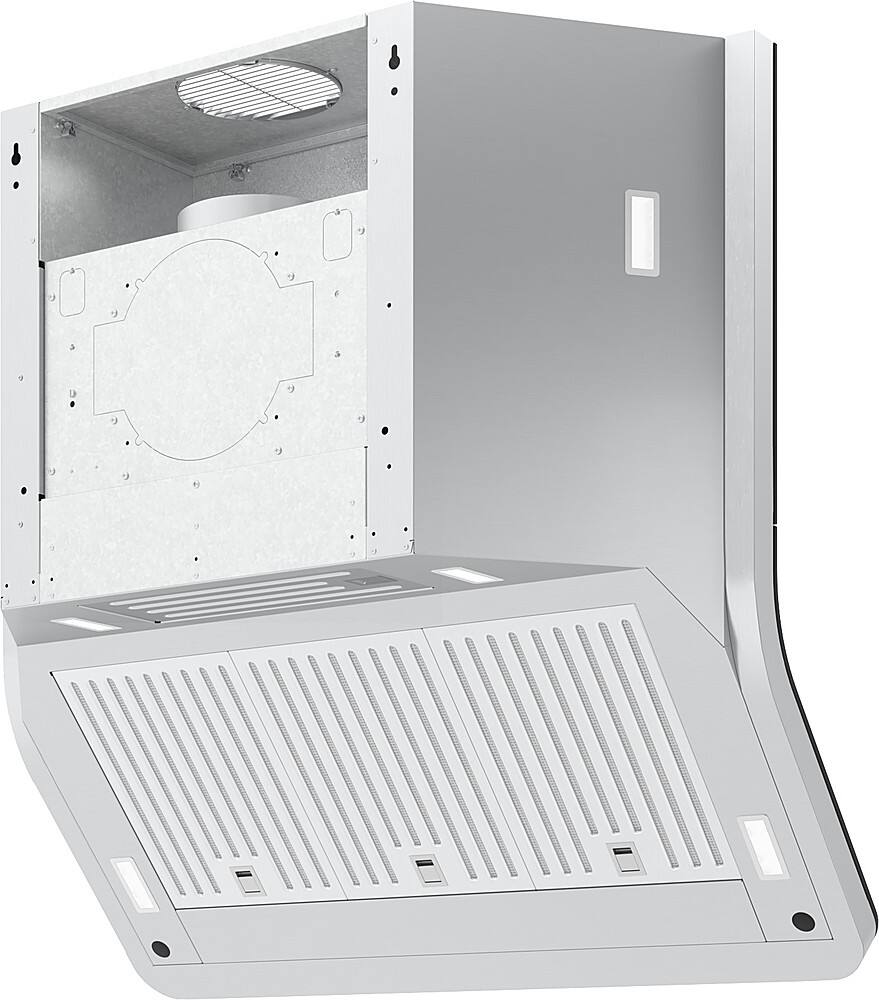 Alt View 18. Zephyr - Horizon 36 in. Shell Only Wall Mount Range Hood with LED Lights - Matte Black.