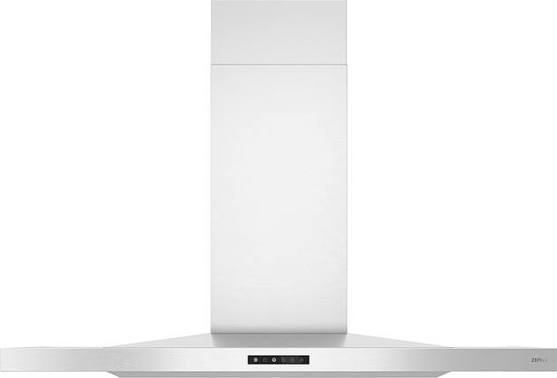 Front. Zephyr - Layers 42 in. Shell Only Wall Mount Range Hood with LED Lights - Stainless Steel.