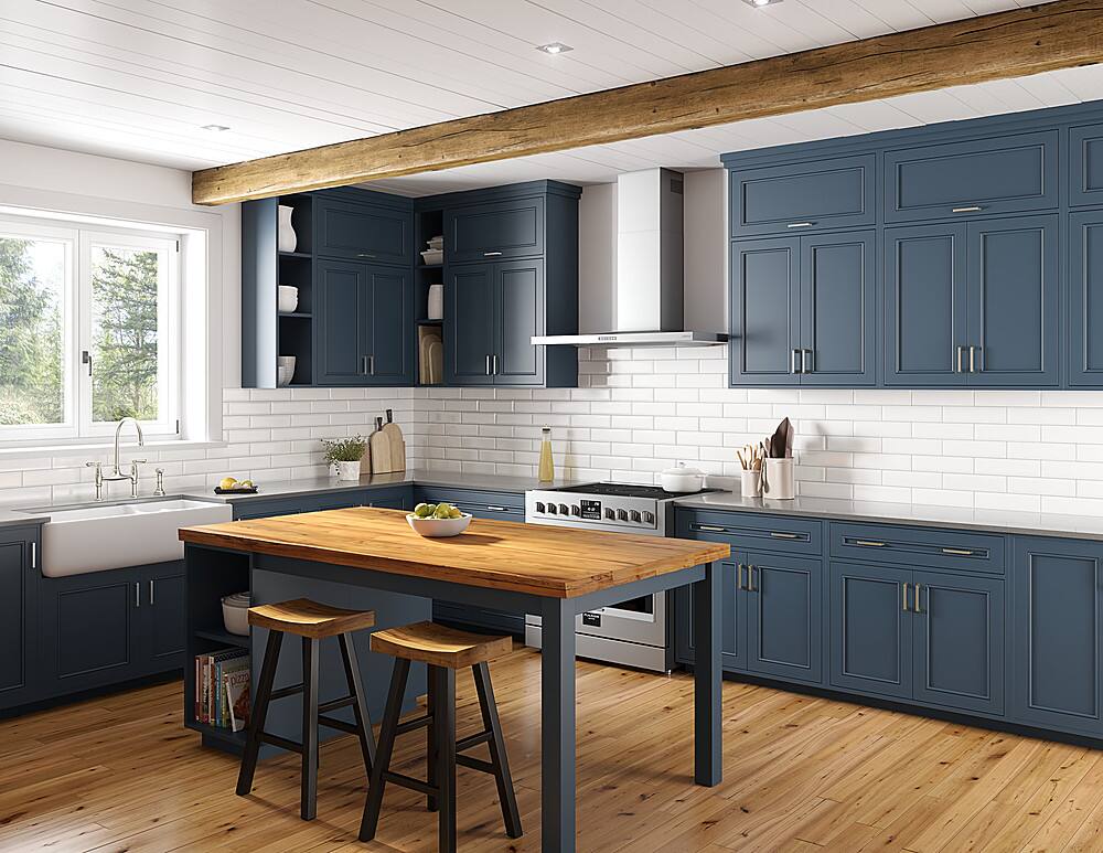 Alt View 13. Zephyr - Layers 42 in. Shell Only Wall Mount Range Hood with LED Lights - Stainless Steel.