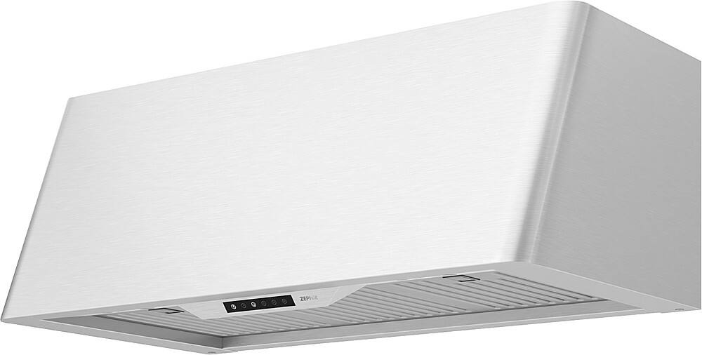 Angle. Zephyr - Mesa 36 in. Shell Only Wall Mount Range Hood with LED Lights - Stainless Steel.