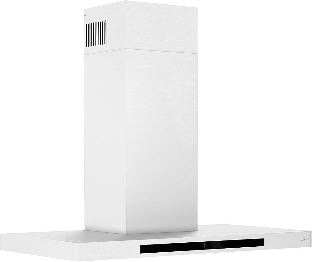 Left. Zephyr - Vista 36 in. Shell Only Wall Mount Range Hood with LED Lights - Stainless Steel.