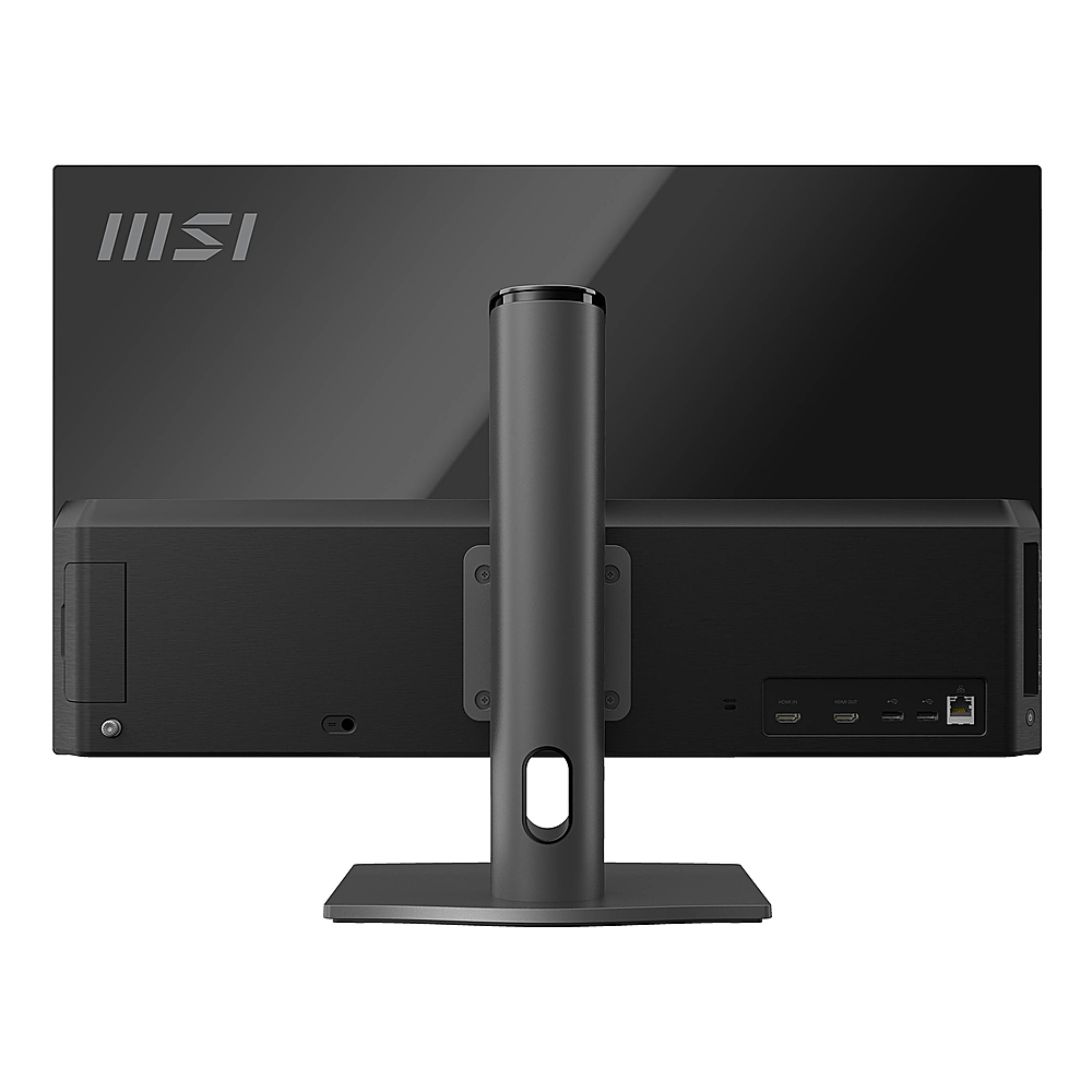 Back View: MSI - AIO 27 FHD IPS-Grade LED i7-1165G7 Iris Xe 16GB 512GB SSD  Win10H - Black