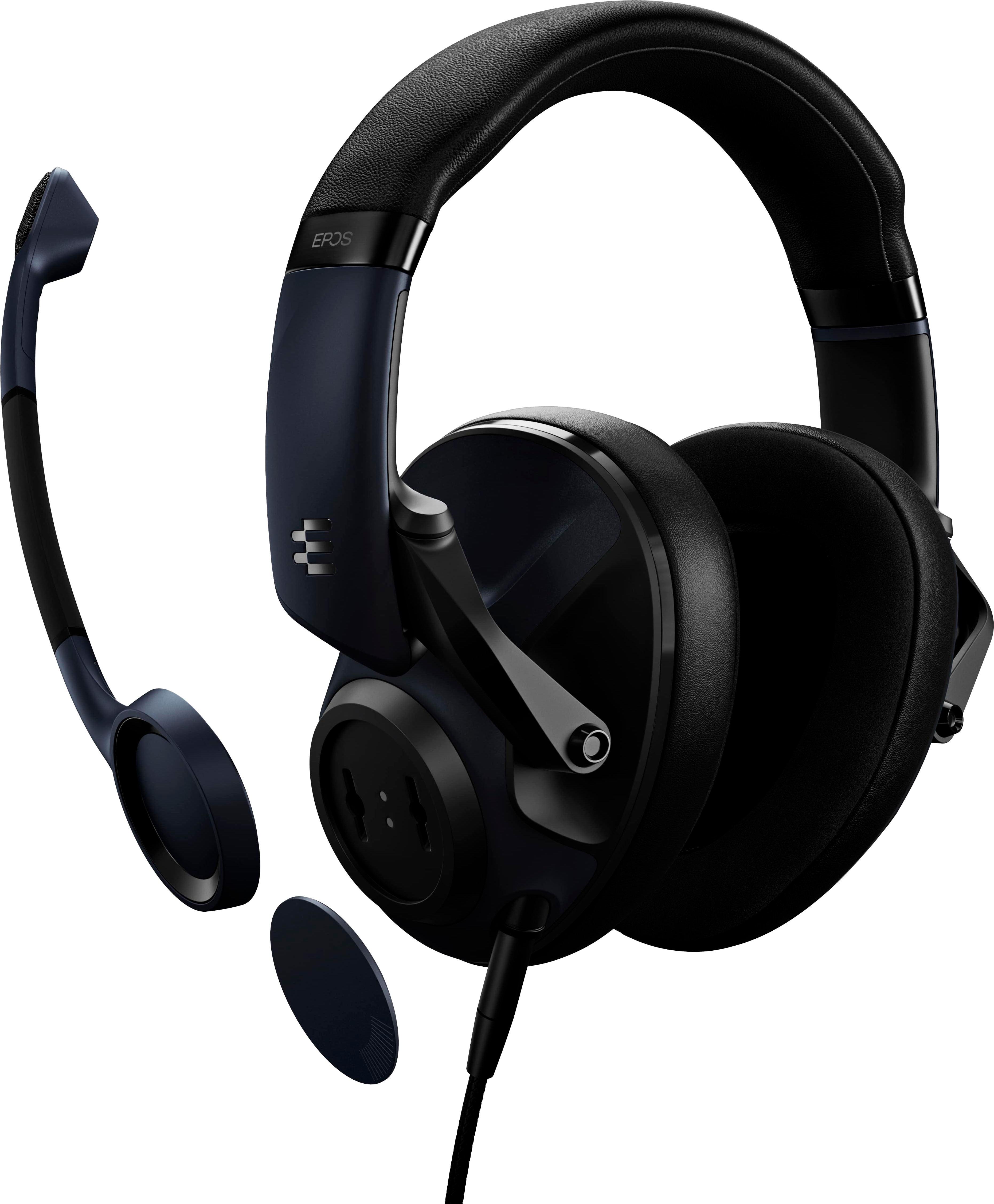 Left View: EPOS - H6PRO Wired Closed Acoustic Gaming Headset - Sebring Black