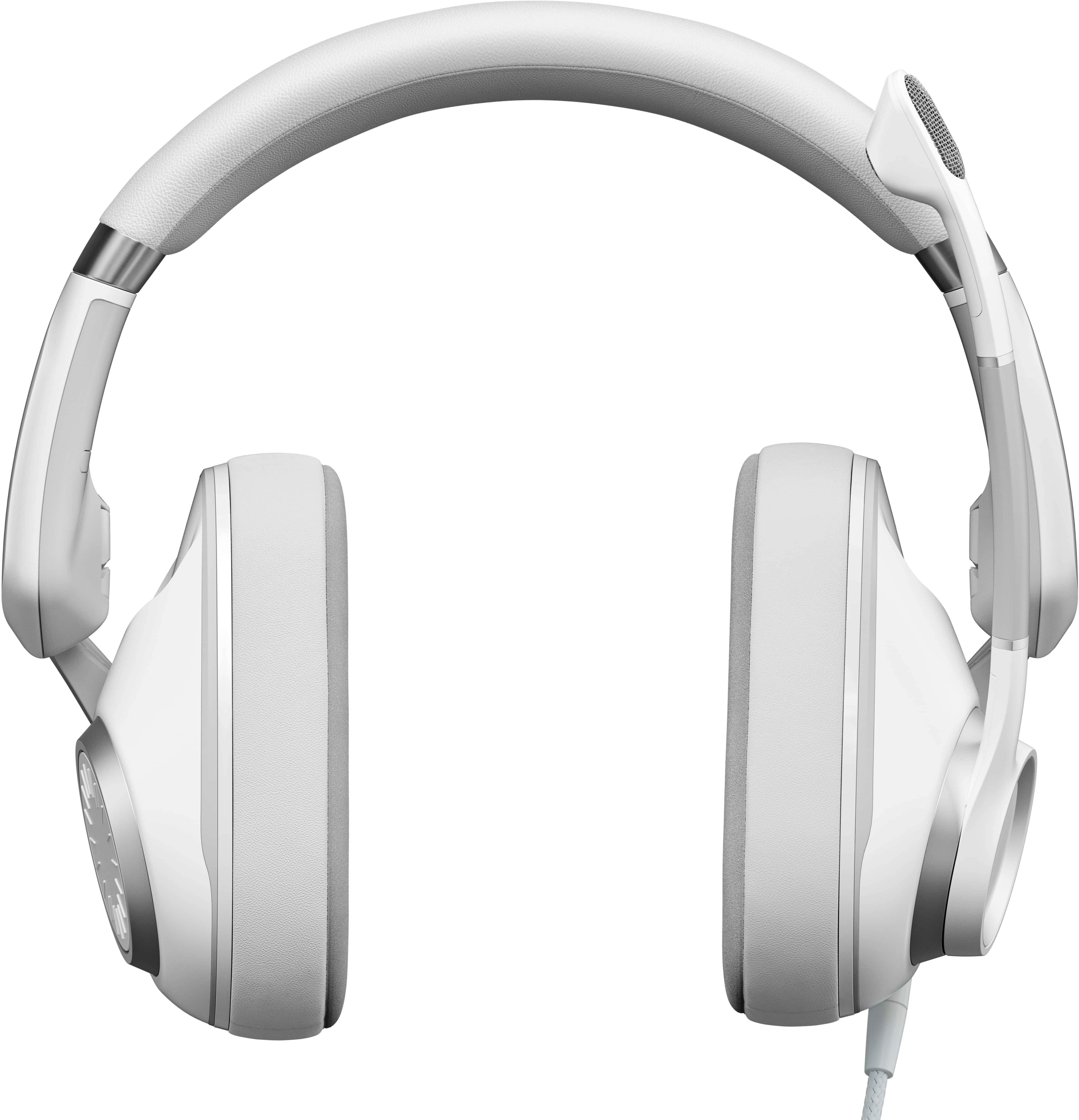Left View: EPOS - H6PRO Wired Closed Acoustic Gaming Headset - Ghost White