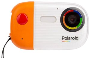 Polaroid - Wave IE50-NOC 4K Video 18.0-Megapixel Waterproof Digital Camera - Orange/White - Front_Zoom
