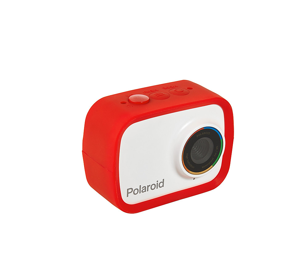 Angle View: Polaroid Sport Action Camera 720p 12.1mp, Waterproof, Rechargeable Battery, Mounting Accessories