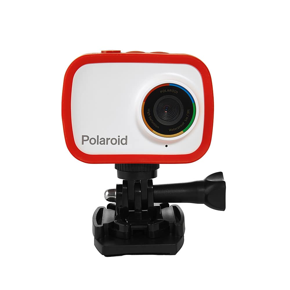 Front. Polaroid - Go Cam 12.1-Megapixel Waterproof Action Digital Camera - Red.