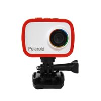 Polaroid - Go Cam 12.1-Megapixel Waterproof Action Digital Camera - Red - Front_Zoom