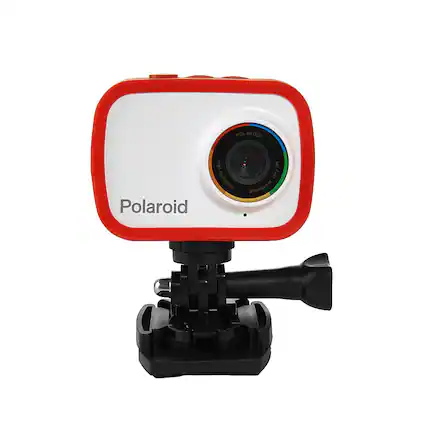 Front. Polaroid - Go Cam 12.1-Megapixel Waterproof Action Digital Camera - Red.