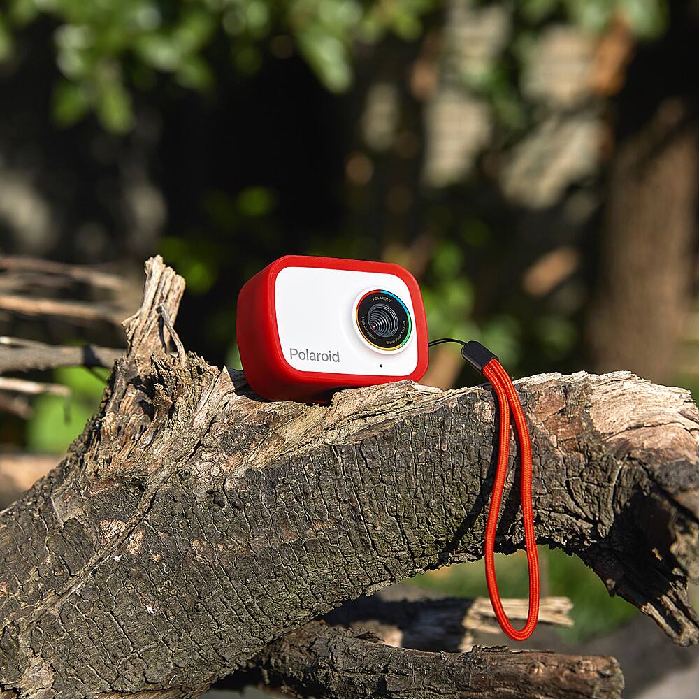 Alt View 14. Polaroid - Go Cam 12.1-Megapixel Waterproof Action Digital Camera - Red.