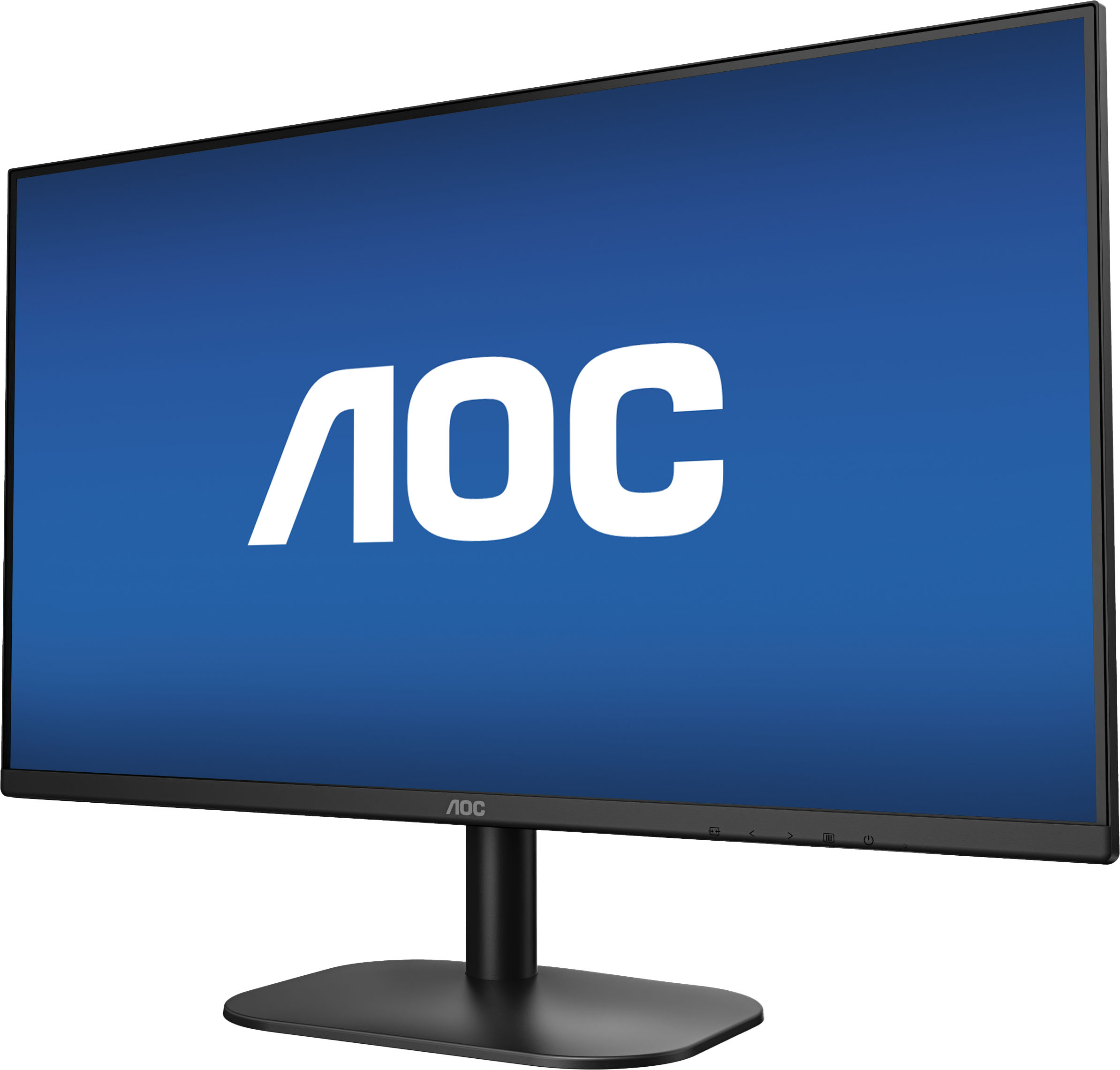 Back View: AOC - 27B2H 27" IPS LED LCD Widescreen Monitor (HDMI, VGA) - Black