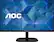 Front. AOC - 27B2H 27" IPS LED LCD Widescreen Monitor (HDMI, VGA) - Black.