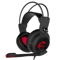 MSI - DS502 Wired Gaming Headset - Black - Front_Zoom