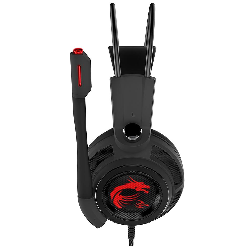 Alt View 11. MSI - DS502 Wired Gaming Headset - Black.