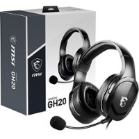 MSI - Immerse Wired Gaming Headset - Black - Front_Zoom